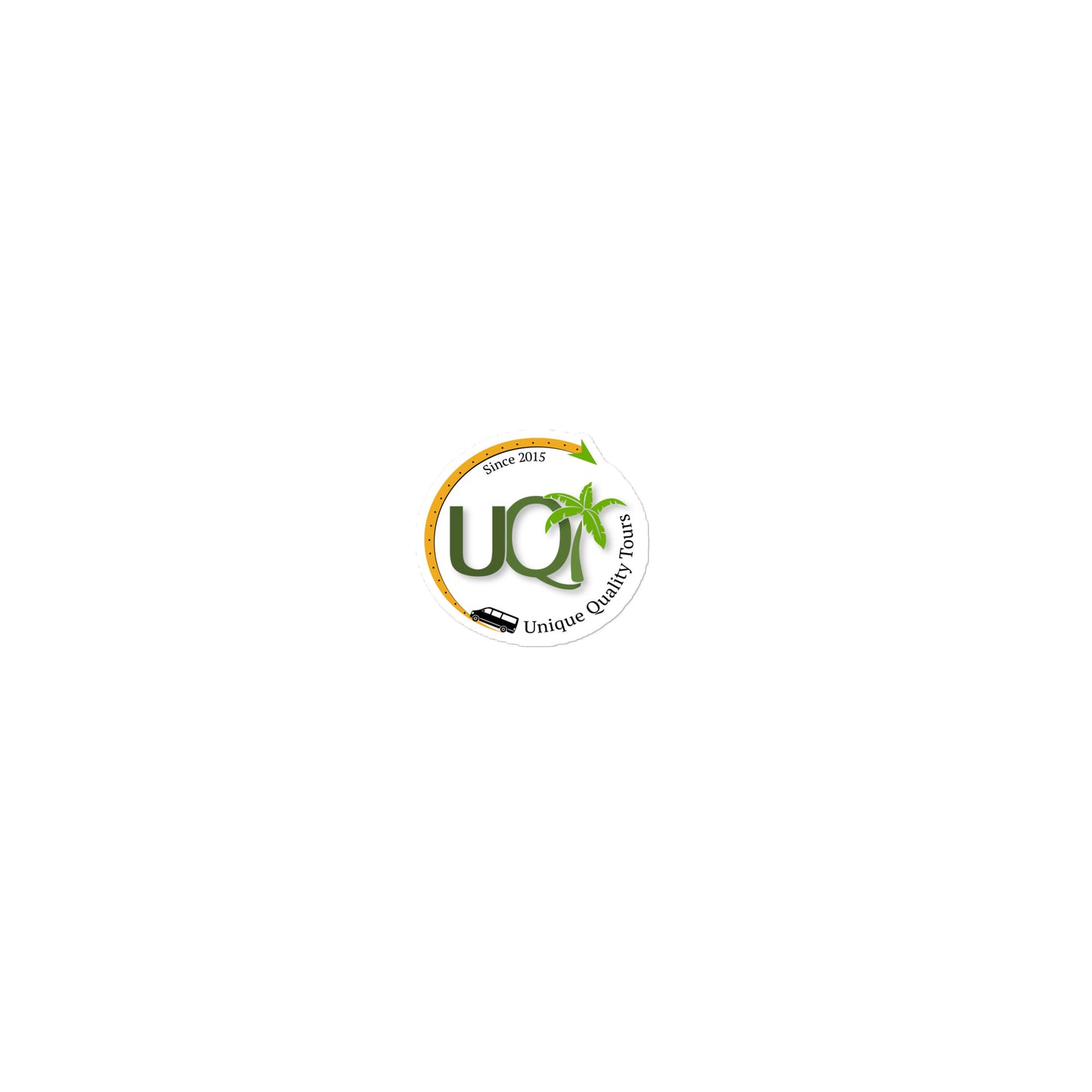 White Logo Sticker