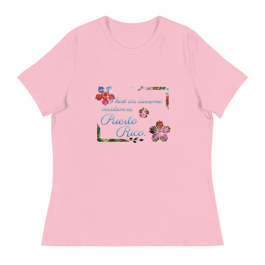 Awesome vacation women's relaxed tee